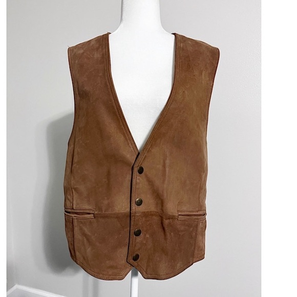 Shafmaster Vintage Leather Vest - Picture 1 of 4